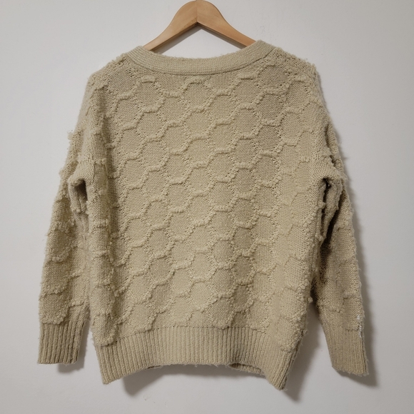 POL Women's Beige Textured Cardigan - Picture 3 of 4